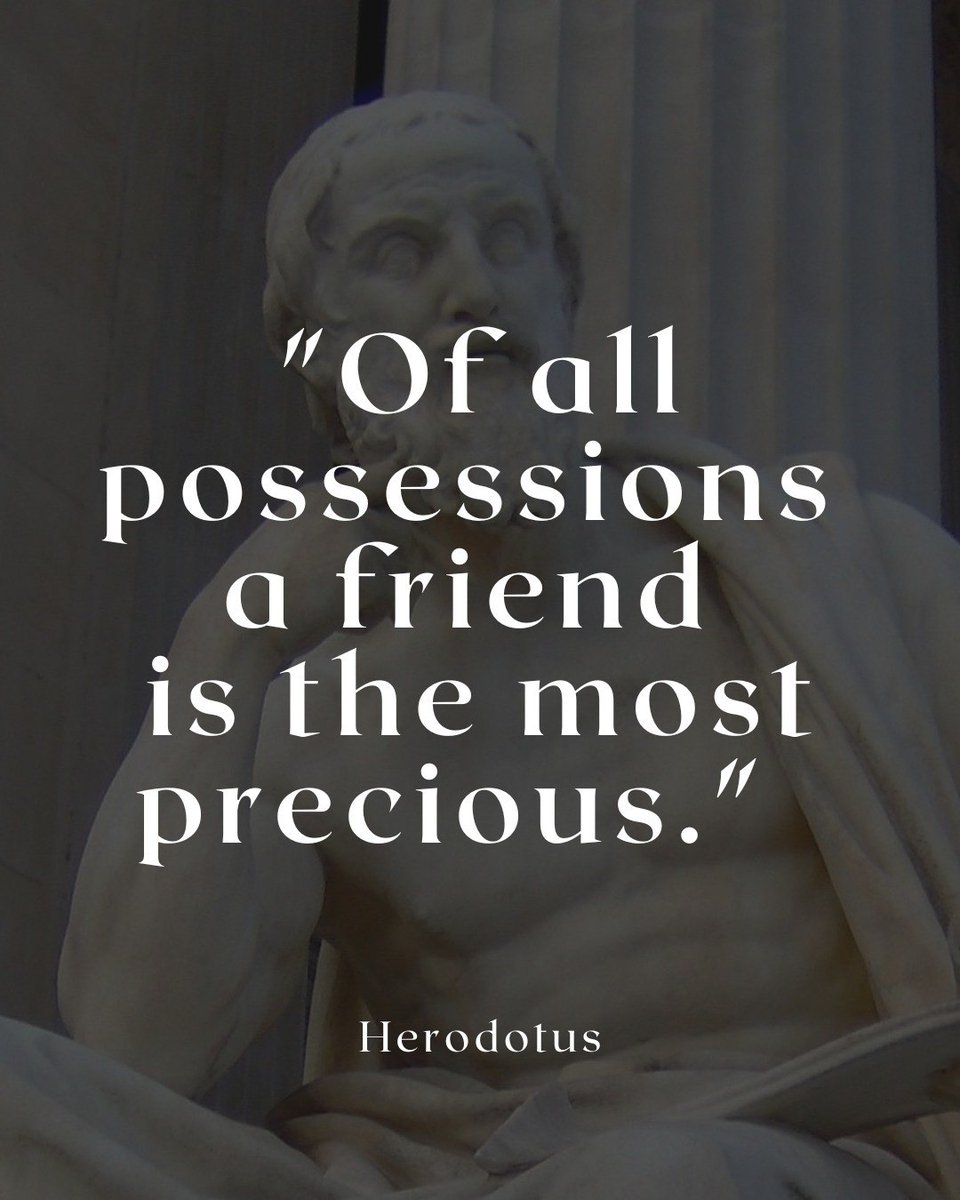 _stoicteacher's tweet image. Of all possessions a friend is the most precious. 
 #philosophy