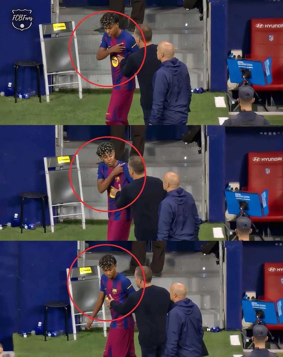 FCBFansGlobal's tweet photo. 🚨 During a corner kick, some Athletic Madrid fans were heard directing racist chants at Lamine Yamal — telling him to “go back” and mocking his Moroccan roots. 😡
Instead of reacting, Yamal stayed ice-cool and responded on the pitch with a world-class performance, finishing as the top-rated player of the match ⭐
Later, Hansi Flick wanted to sub him off for a rest, but with Barcelona chasing the win, Yamal showed real passion and refused to come off. In the end, Flick let him play the full 90 minutes and publicly backed him after the final whistle 🤝