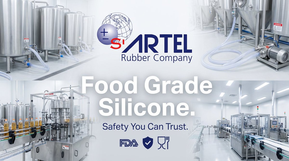 artelrubber's tweet image. Food &amp;amp; Beverage Production – Manufactured to strict hygiene and quality standards for safe, sanitary fluid handling in food processing.
👉 artelrubber.co.uk
#FoodPharma #SafetyStandards