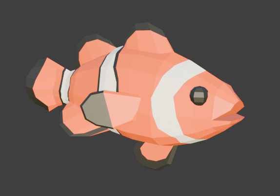 Levdev23's tweet photo. Clownfish 
#Roblox #RobloxDev #robloxstudio #gamedev #modeling https://t.co/dq4rN5cx2a