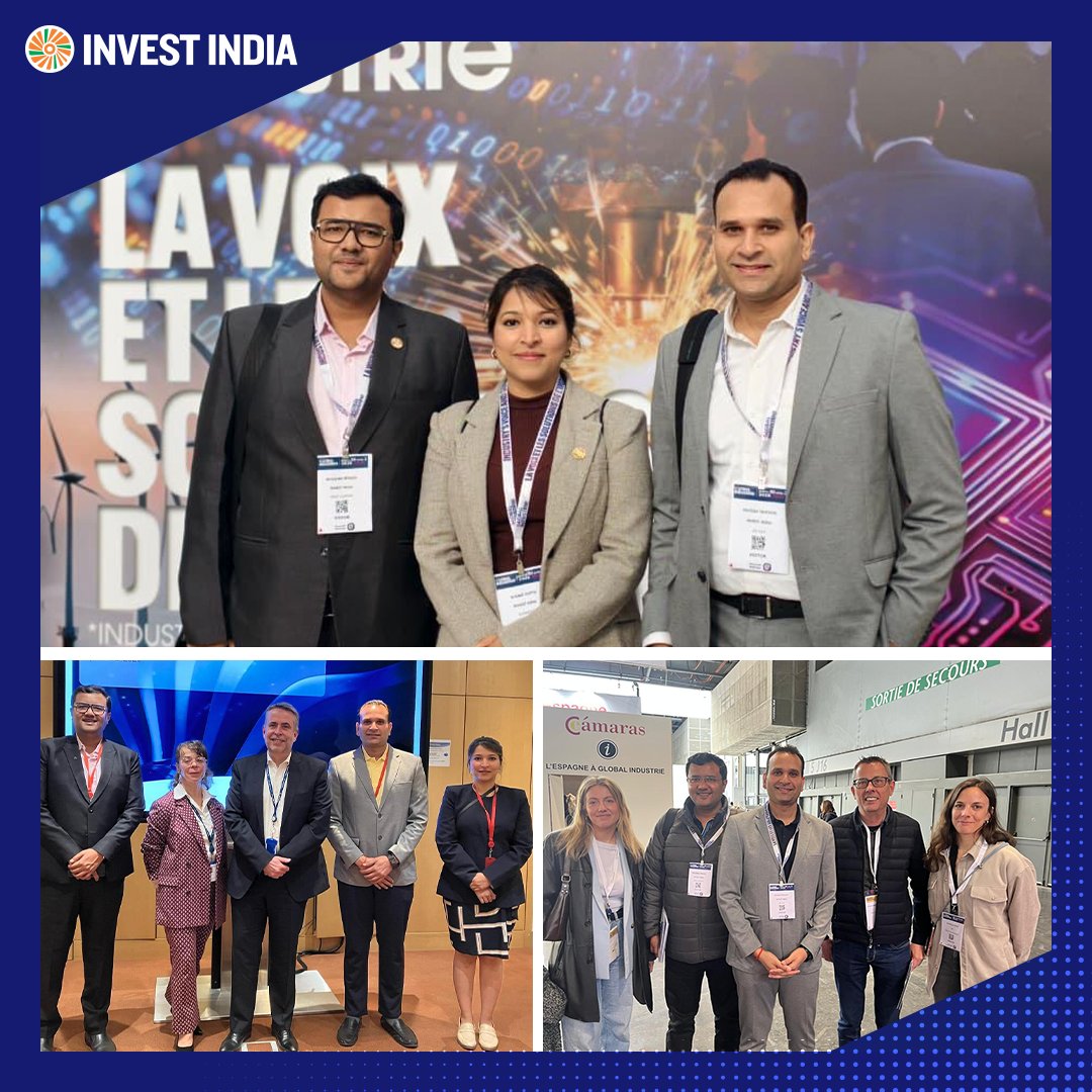 investindia's tweet image. Team #InvestIndia at Global Industrie Expo in Paris engaged with global manufacturing leaders on market expansion, localisation and supply chain diversification.
 
Explore opportunities in India: bit.ly/II-Home

#InvestInIndia #Manufacturing #GlobalPartnerships #FDI