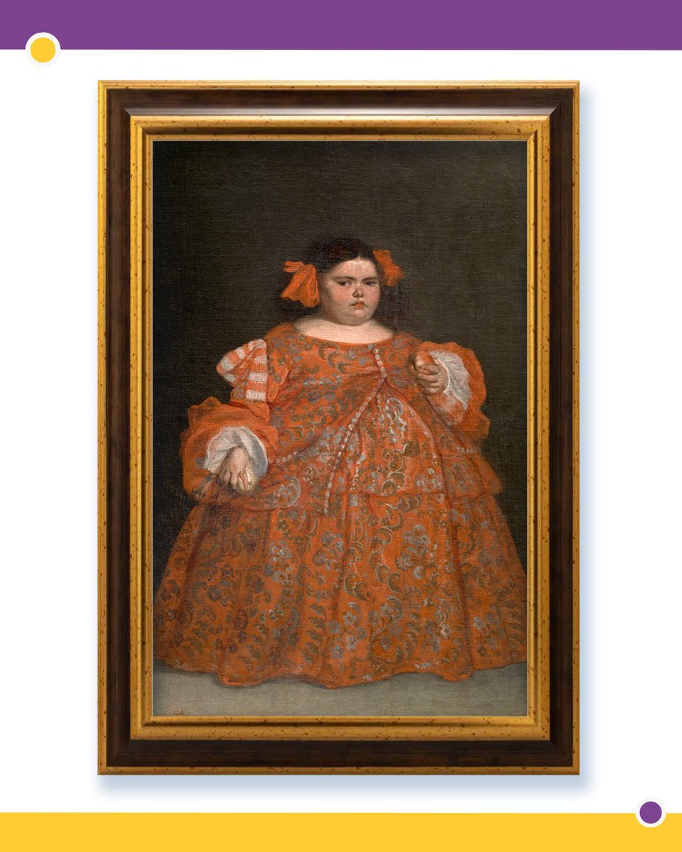 matelites's tweet photo. 👁️ Mira esta niña, se llamaba Eugenia. Retratada en 1680 para que se rieran de su aspecto (sufría síndrome de Prader-Willi). El pintor, Juan Carreño de Miranda, fue más allá de la burla y utilizó su sensibilidad para reflejar lo que la niña sentía. Ven a IG para saber más. https://t.co/An1KbQJMGW
