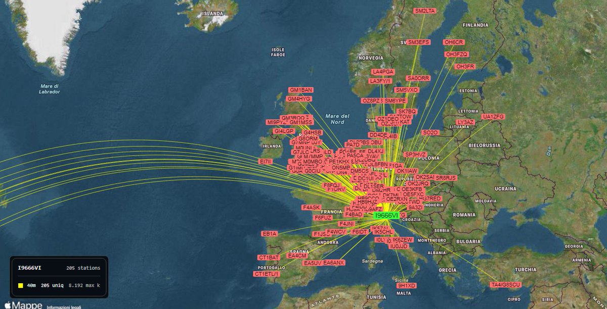 step2018step2's tweet photo. 2026-04-5/6 Ricezione WSPR 40 Metri 7038.6 Khz

Full Log ->>> https://t.co/IXZRJMXNUC

Ground Station Step Beta - I9666VI 

#Wspr #pasquetta #Buona #Pasqua #Hackrf #wsjtx #Wspr.rocks