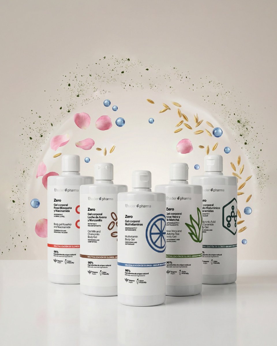 thaderpharma's tweet photo. El mal #OlorCorporal no se elimina con perfume, se neutraliza desde su origen.
Los #nuevos #GelesZero de #ThaderPharma incorporan tecnología biodegradable que actúa sobre las moléculas del olor, no las tapa.
¿El resultado? Una #piel limpia, fresca y sin rastro de malos olores. https://t.co/EX88Yz4Sv5