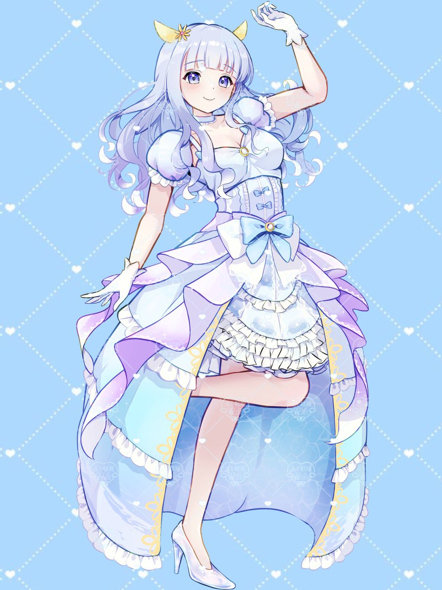 星宮 心海💎🐚🫧立ち絵公開チャレンジ達成 tweet media