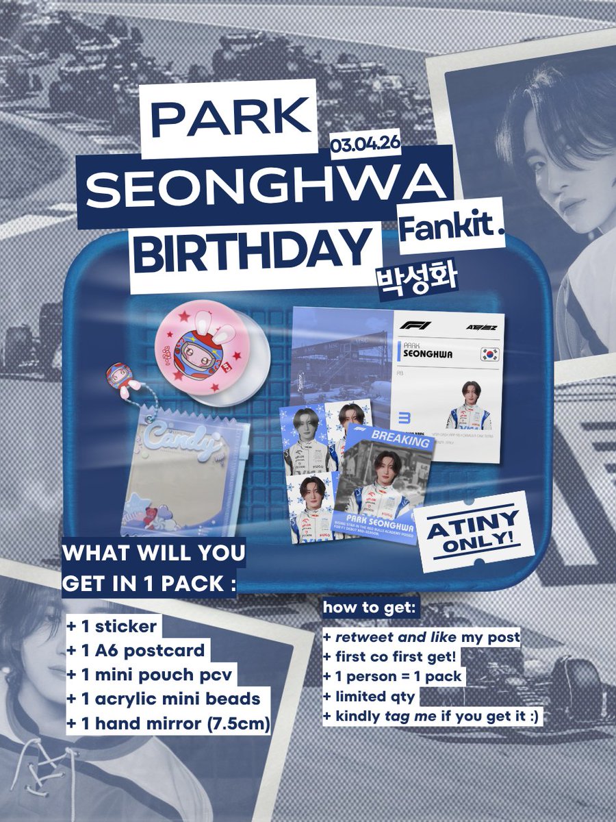 박성화 𝗕𝗜𝗥𝗧𝗛𝗗𝗔𝗬 𝗙𝗔𝗡𝗞𝗜𝗧 𝟮𝟬𝟮𝟲 by
<a href="/no1likesainz/">kio</a>

how to claim? 
✧ rt &amp; like this post 
✧ 1 person = 1 set 
✧ checkout 🟠 2Ok (no refund) 
✧ ATINY ONLY 

#SpringPoetSeonghwa #별보다찬란한성화

click the link below this tweet if you interest