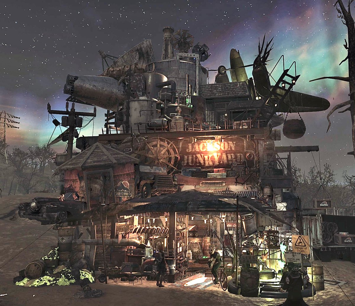 HitoKa18's tweet image. オボロさん(＠OBORO_080059 )CAMP✴︎

可愛いキャンプもジャンク系もやっぱりセンスなんだなぁと改めて思う
キャンプ用品見ながらピンときた物をポンポン置いていく、考えすぎずに、これいいかな？位で、多分そんな感じ✨

#Fallout76 
#Fallout76CAMP
#HitoKaの訪問記録