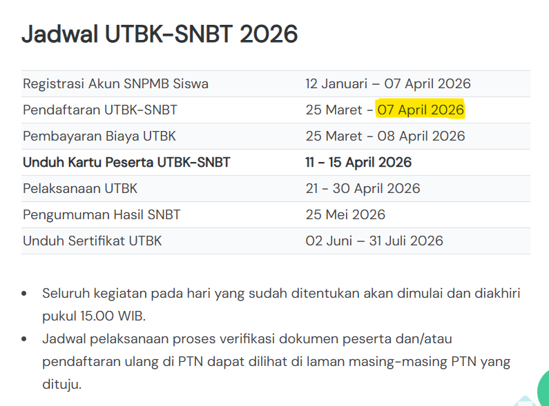 INFO SNBP & SNBT 2026 tweet media