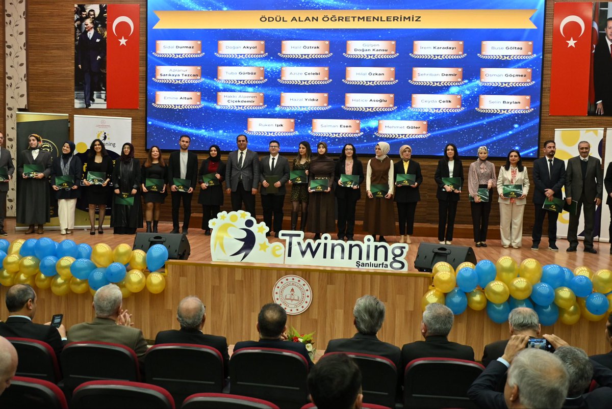 SanlGorme's tweet photo. Şanlıurfa İl Millî Eğitim Müdürlüğü tarafından 01 Nisan 2026’da düzenlenen eTwinning Etiket Töreni’nde, okulumuzdan Müdür Başyardımcısı Gülşen Doğan Kansu, “Nature Friendly” projesiyle ulusal ve Avrupa kalite etiketi almaya hak kazandı. Kendisini ve öğrencilerimizi tebrik ederiz https://t.co/u2nwTlNUd8