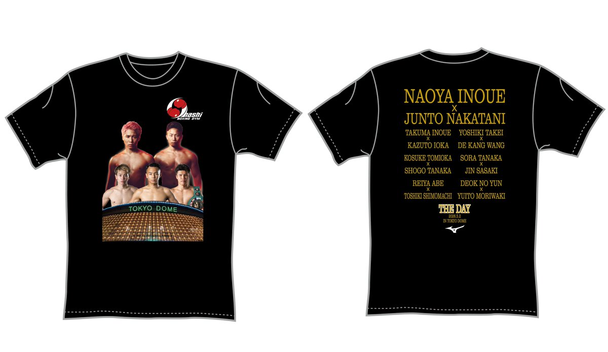 RT @ohashi_gym: 【5/2東京ドーム オリジナルTシャツ】 受取場所：東京