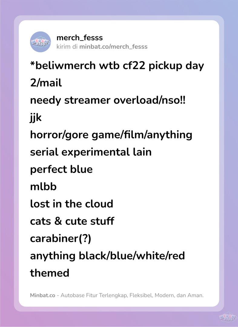 Merch Fess tweet media