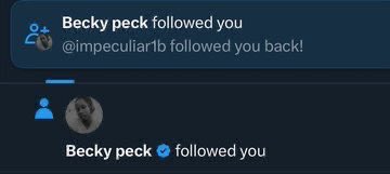 Becky peck tweet media