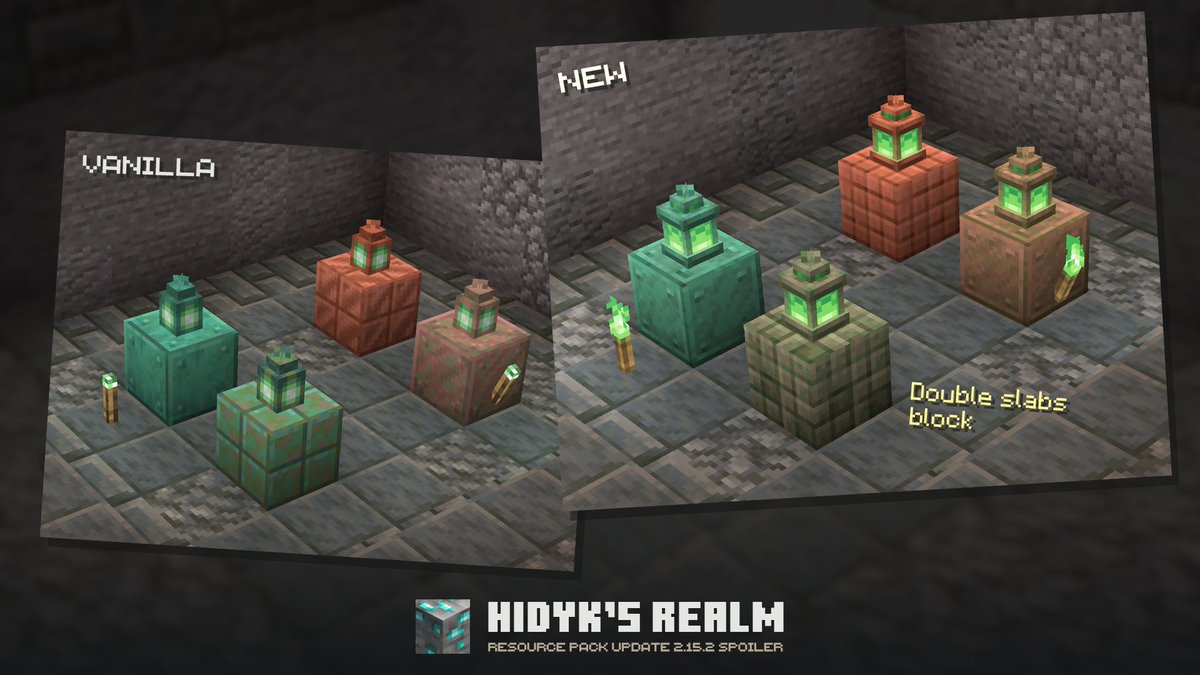 hidyk_official's tweet image. The copper lanterns have also become more voluminous and better imitate the effect of glowing light

#minecraft #pixelart #blockbench