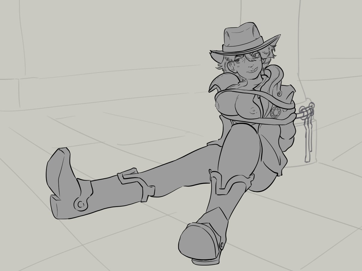 Warpzap's tweet photo. lineart done
#nsfw #nsfwart #deadlock #holliday #sketch https://t.co/wqfLdserSl