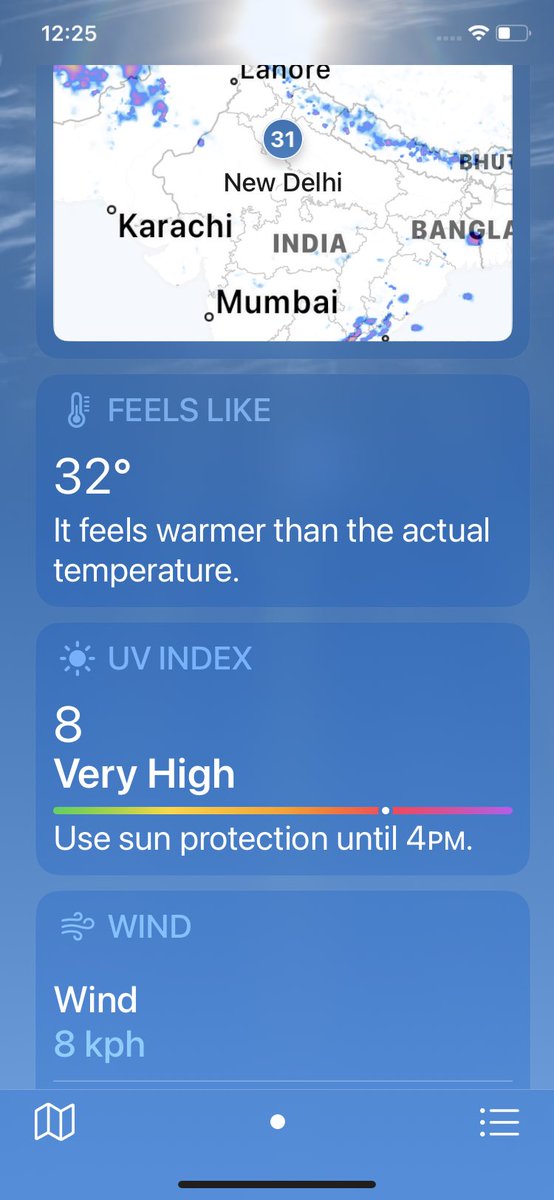 Nimitiwari's tweet image. Don’t let the soft sunny glow and breezy day trick you as UV rays are harsh and very high. So sunscreen is a must for you while in New Delhi. 
Travellers and holidayers alert - Wear Sunscreen and stay hydrated in capital city transit. 

#UV #Water #sunscreen #NewDelhi #travel