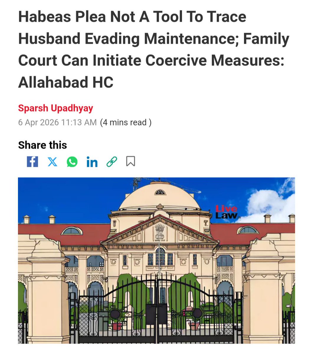 lilmastervinnzz's tweet image. This judgment exposes how women's misuse even constitutional remedies as weapons in marital litigation while crying “patriarchy”

#GenderNeutralLaws