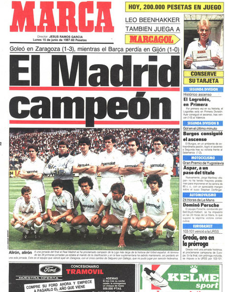 _Vinssa's tweet photo. Cette année là : Primera División de España 1986-1987

Une formule incompréhensible et une expérience unique : un championnat… avec des playoffs pour toutes les équipes !

Focus sur la Liga del playoff, une saison interminable.

#LaLiga #culturefoot 
@LigActu @FoudeLiga @F2Match_ @realfrance_fr @Madrid_FRA
