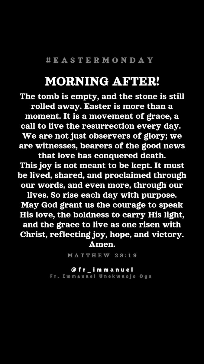 fr_immanuel's tweet photo. Morning After!
.
.
.
#CatholicTwitter #CatholicX #grace #eastermonday #digitalpulpit https://t.co/NPo6p1phMr