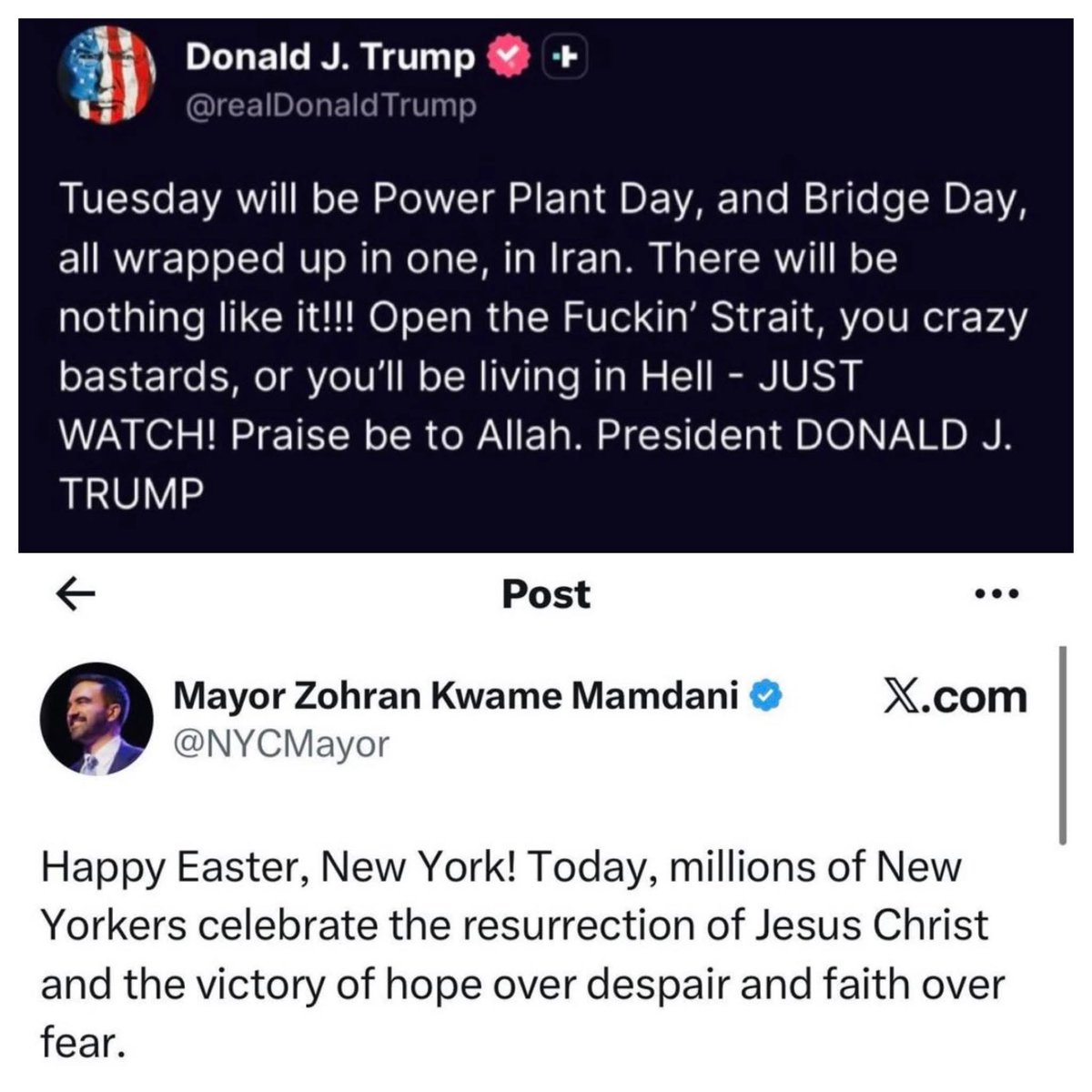 MorrisAllenshe3's tweet photo. One is a Christian and the other a Muslim
Guess which is which https://t.co/d1wv80r91O