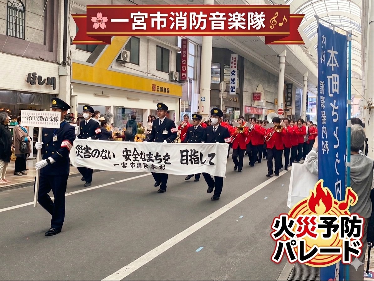 138_Fire_D's tweet photo. ４月３日(金)に開催された桃花祭において、消防音楽隊が火災予防パレード演奏を実施しました！

【総務課人事教養担当】
#一宮市消防本部　#一宮市　#一宮　#消防音楽隊　#音楽　#演奏　#パレード　#火災予防　#桃花祭　#真清田神社　#火災　#予防　#消防 https://t.co/yPiOS7DJYF