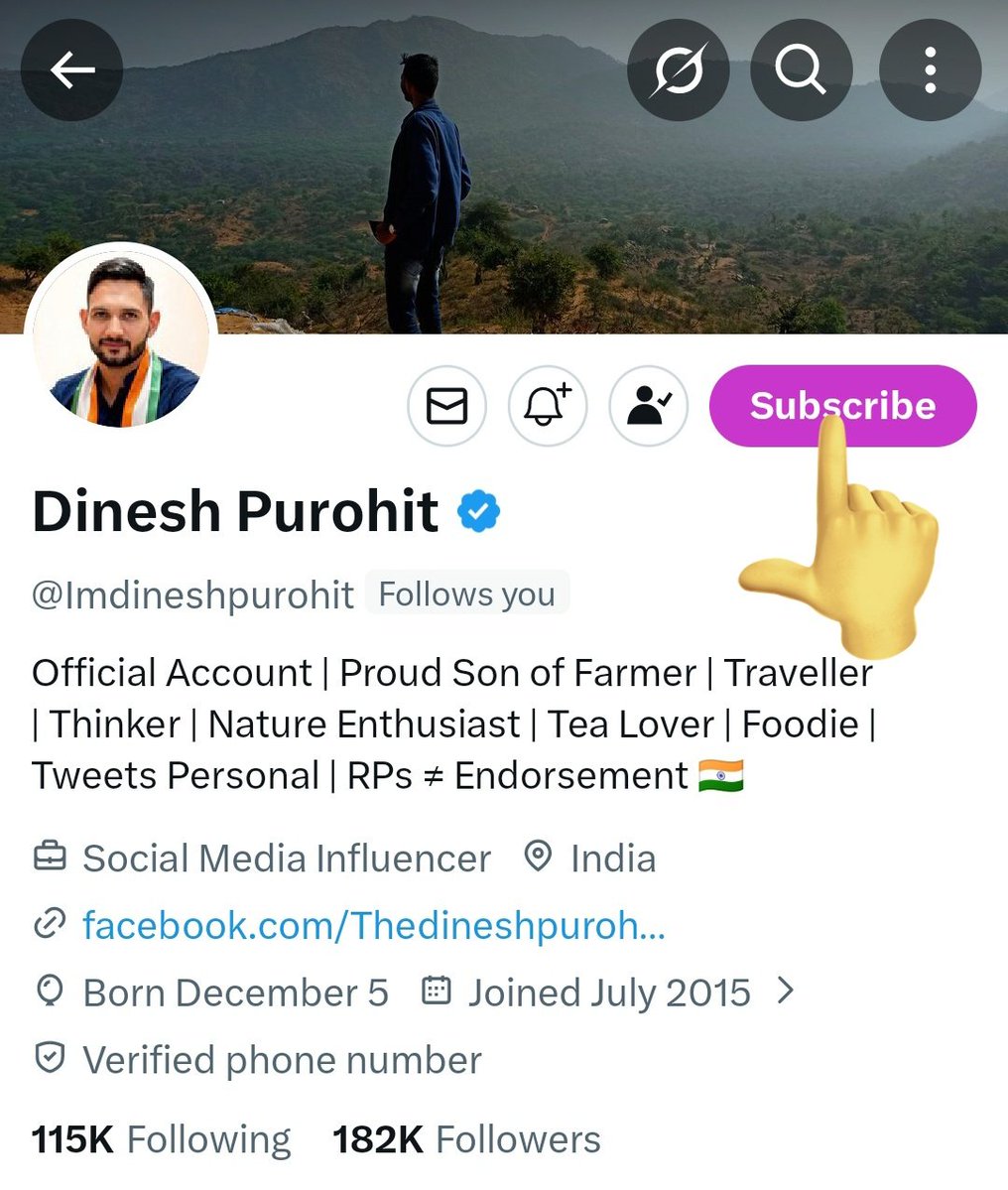 Dinesh Purohit tweet media