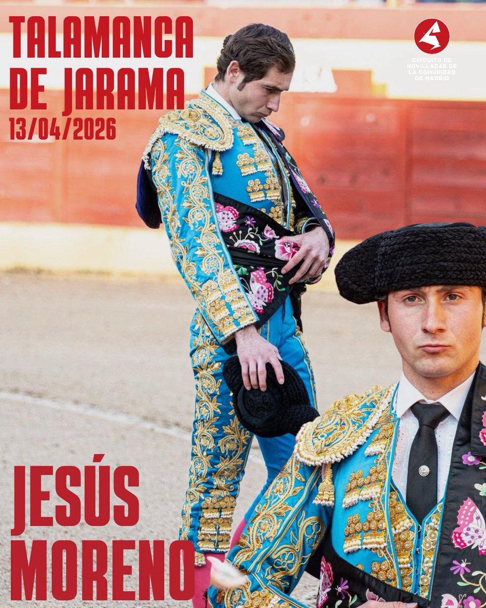 🏆𝗝𝗲𝘀𝘂́𝘀 𝗠𝗼𝗿𝗲𝗻𝗼 será el encargado de abrir la tarde en 𝗧𝗮𝗹𝗮𝗺𝗮𝗻𝗰𝗮 𝗱𝗲 𝗝𝗮𝗿𝗮𝗺𝗮

📅Será el próximo lunes 𝟭𝟯 𝗱𝗲 𝗮𝗯𝗿𝗶𝗹 a las 18:00 horas

🎫Los menores de 18 años, 𝗲𝗻𝘁𝗿𝗮𝗱𝗮 𝗴𝗿𝗮𝘁𝘂𝗶𝘁𝗮