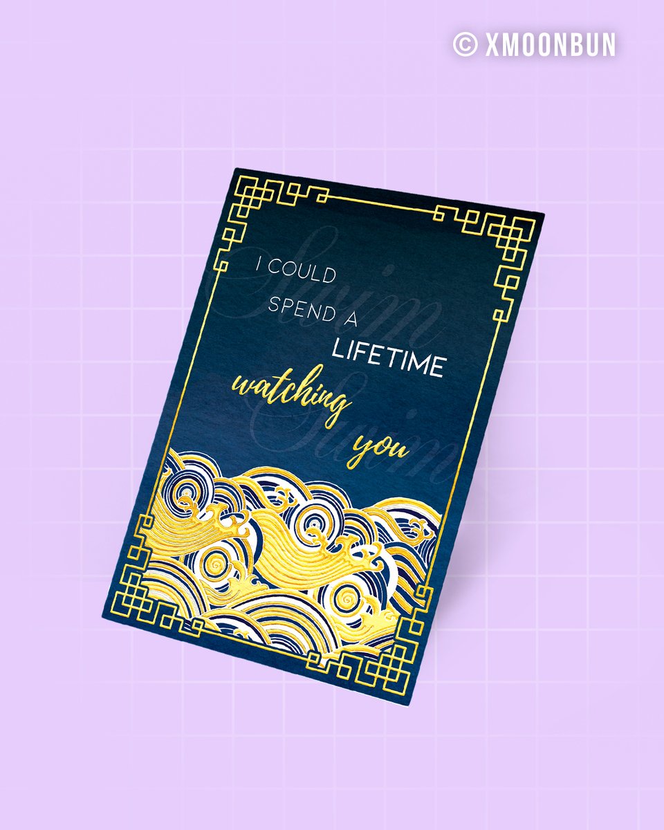 xmoonbun's tweet photo. [DESIDN DROP] SWIM Postcard 💙 || Water falling off your skin - Swim, swim. I could spend a lifetime watching you.

Postcard with gold foil &amp; embossed parts.

#btsswim #swimbts #postcard #postcarddesign #printdesign https://t.co/gClqgX1HCc