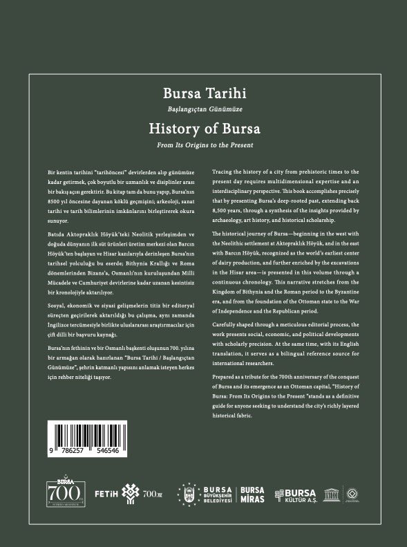 ismailyasayanlr's tweet photo. Toplam 11 bölümden oluşan Bursa Tarihi, Başlangıçtan Günümüze / History of Bursa, From Its Origins to the Present başlıklı çift dilli (Türkçe-İngilizce) kitabımız nihayet çıktı. Emeği geçen herkese teşekkür ederim 🙏🏻 https://t.co/qIlymaVo0e