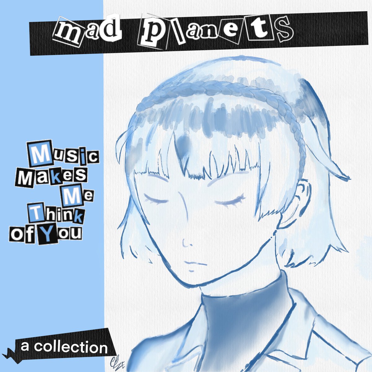 Zekria_art's tweet photo. I made Makoto Niijima into the blue girl from mad planets ! Took me about a week of drawing and a month of procrastination. It was also my first time useing digital watercolor so im pretty happy with how it turned out:) #madplanets #persona #persona5 #p5 #p5royal #P5R #art https://t.co/R1834y8iVO