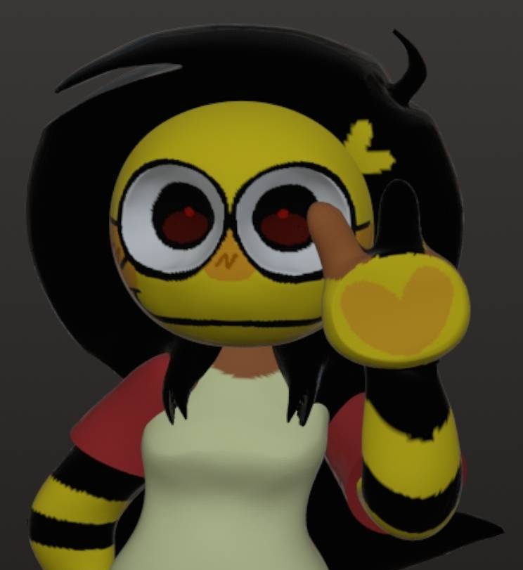 GRiN276's tweet image. BUP!! 
#3dmodel #oc