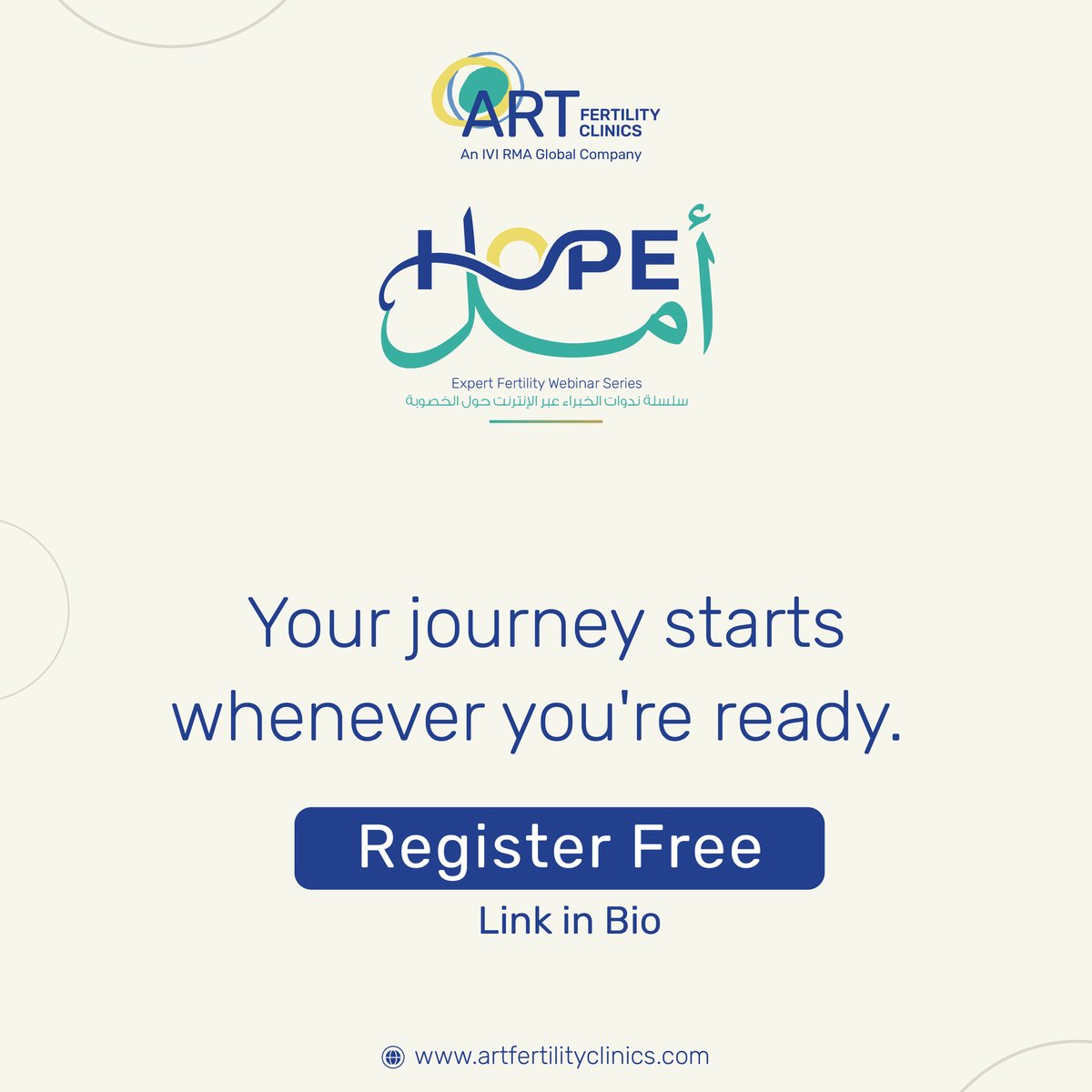 art_fertility's tweet photo. Join our free webinar, "AMH and Ovarian Reserve in the UAE," led by Dr. Laura Melado Vidales, Fertility Specialist and Medical Director at ART Fertility Clinics, Abu Dhabi.

Date: Thursday, April 9th
Time: 6 PM GST
Language: English
 
Register here: https://t.co/VBR8LFF0EJ https://t.co/ppgsrlAPgP
