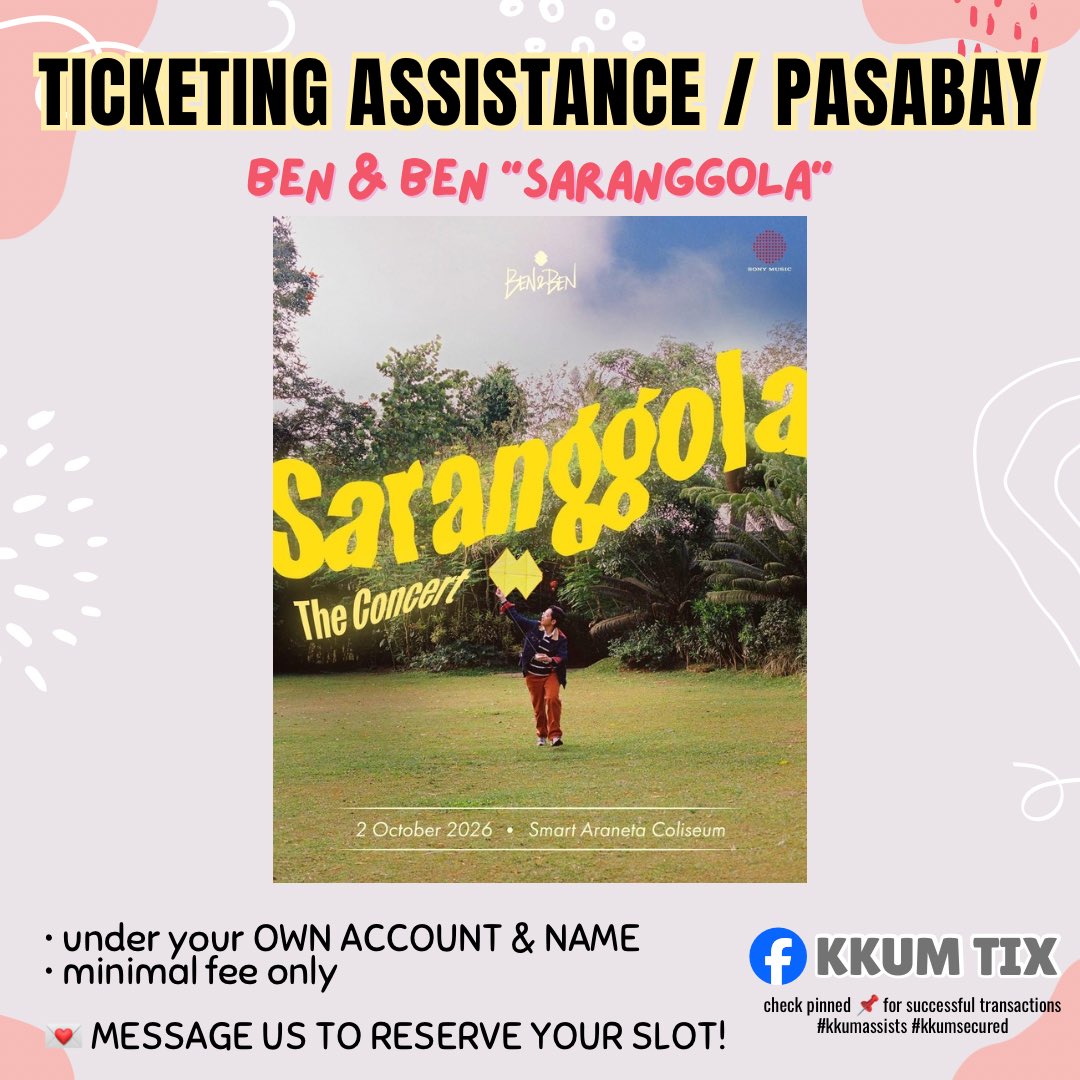 kkum | TICKETING ASSISTANCE tweet media