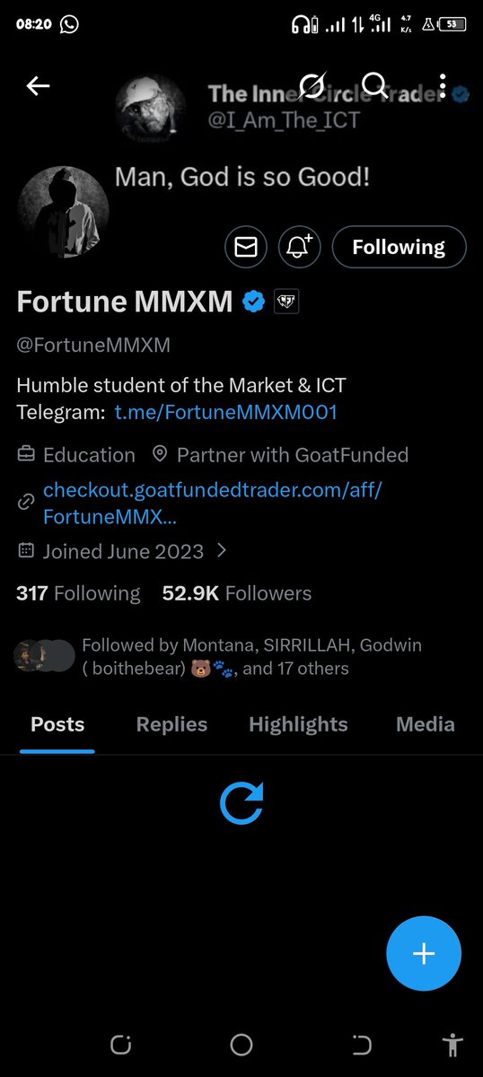 Melchi44's tweet photo. @FortuneMMXM @GoatFunded @EdwardXLreal @QueenTea__ Done sir ... I have been following u for more than 8months na
@1meajay 
@Beehabufx 
@ForexTvOfficial https://t.co/PaInl9mKWC