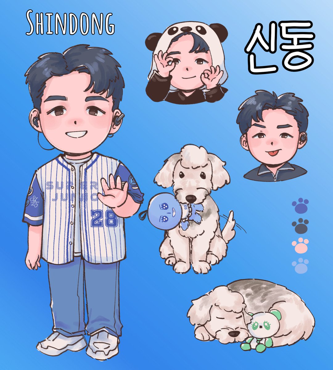 greupple's tweet photo. Super Show 10 Shindong sticker sheet! With Deobap and Bogeum 🐶🐶

Art commissioned from @/ebi.samaaa (IG) 

#SHINDONG #신동 #SUPERSHOW10 #SUPERJUNIOR #슈퍼쇼10_SJ코어 #슈퍼주니어 #ShinFriends https://t.co/nsLjItngjB