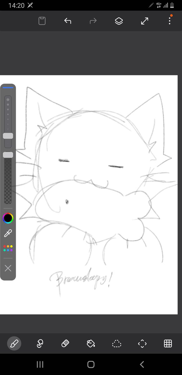 Brownsleepyyy's tweet image. Kit eating fish, yunmy! 🐱🐟
fun quick doodle

#fortnite #Kit