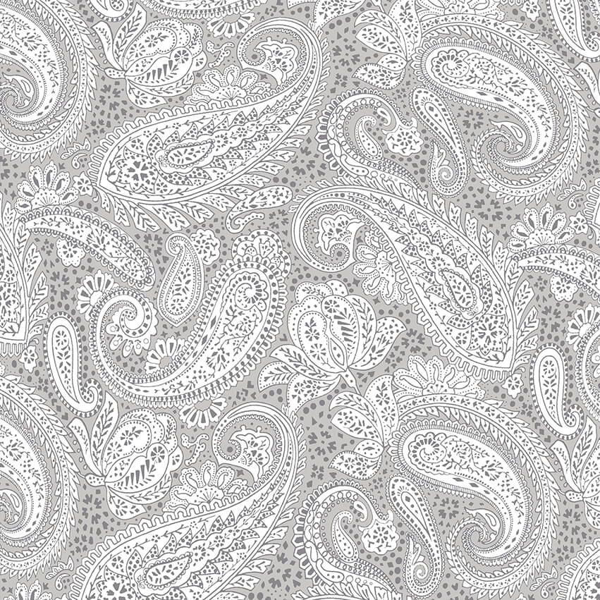 PaisleyPowered's tweet photo. The Paisley Positivity fabric is popular today. 2 different customers have bought the '2 greys white' version. One customer chose to have the design printed on cotton poplin, the other chose Dogwood denim. #greyscale #patterned https://t.co/mL3GeVJ57S https://t.co/v9DjI17SGQ