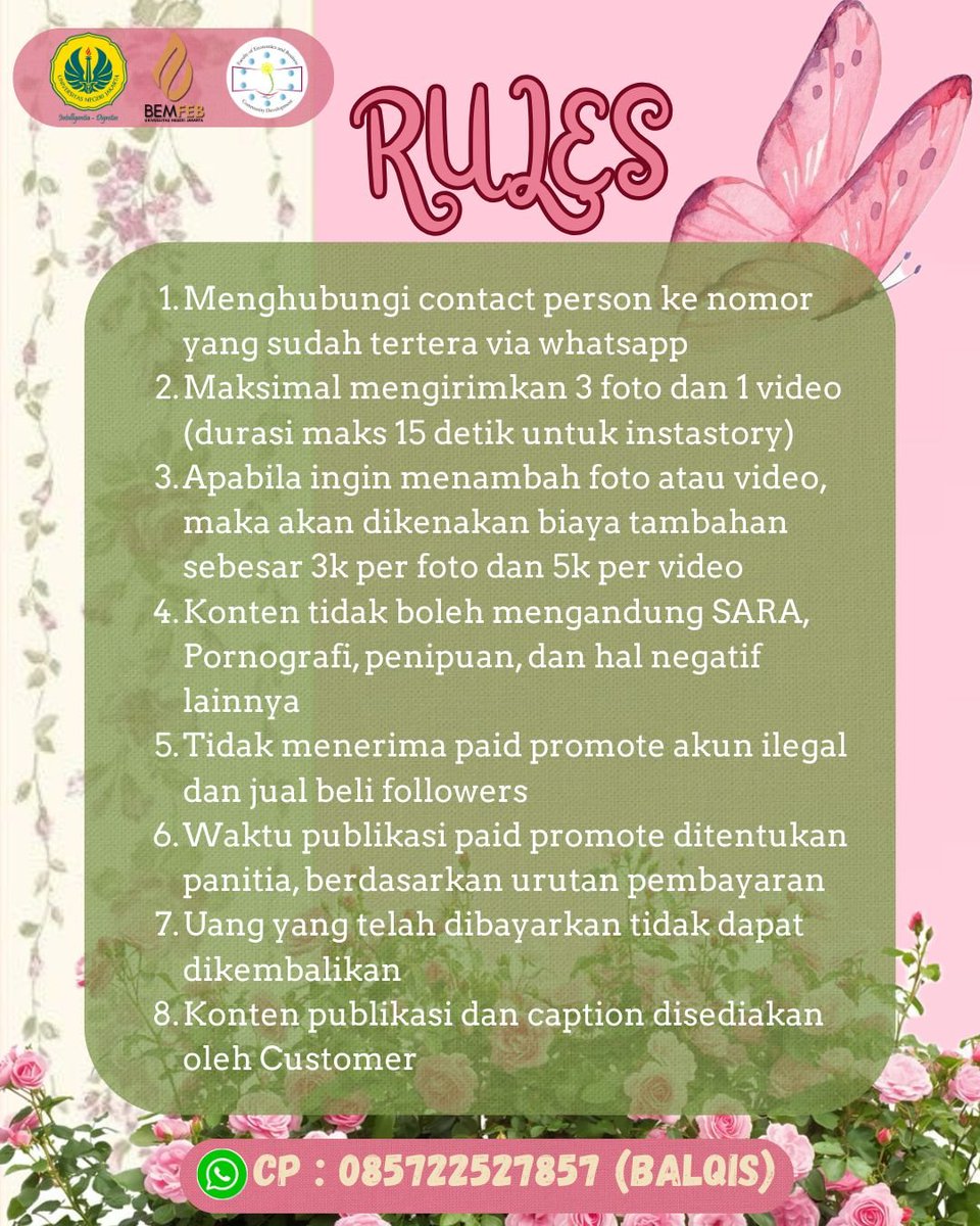 eclairesh's tweet photo. ✨OPEN PAID PROMOTE COMDEV FEB UNJ✨

📌Format Order
[Nama Olshop_Jenis Paket]

☎️ WhatsApp :
https://t.co/m1tBjHmBtA (Balqis)

#paidpromote
#paidpromotemahasiswa
#zonauang https://t.co/ZX5quajJgX