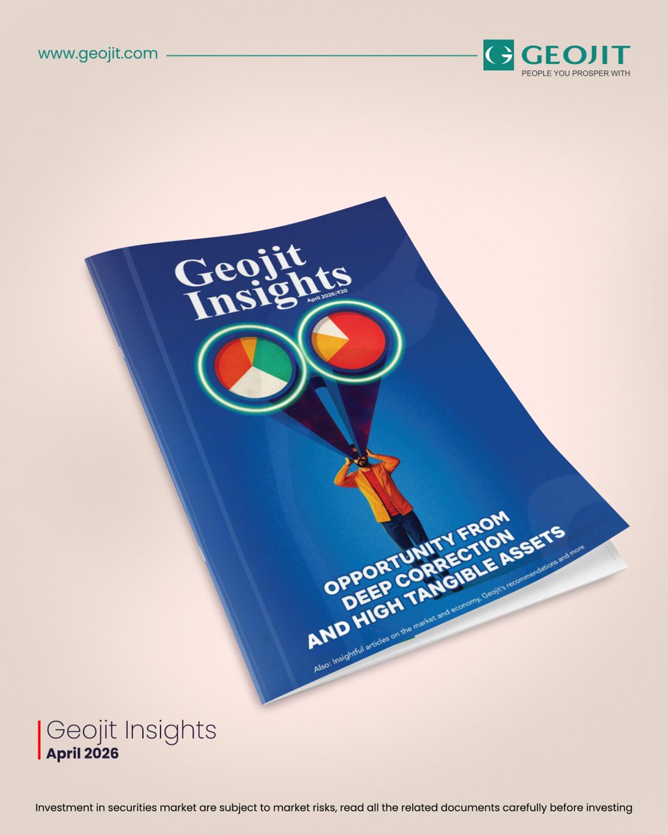 Geojit_official's tweet photo. Looking for relevant market insights, expert views, and timely recommendations?
Geojit Insights – April 2026 - to download pdf, click https://t.co/WBXECkgaFJ
To read online, click: https://t.co/55AzWeFt5l
#geojit #geojitinsights #marketoutlook #investmentguide #financialplanning #expertviews #smartinvesting #markettrends #personalfinance #investsmart #wealthbuilding #April2026 #moneymindset #stockmarketindia #timelyadvice #financialinsights #longtermwealth #mutualfunds #marketnews #monthlyupdate