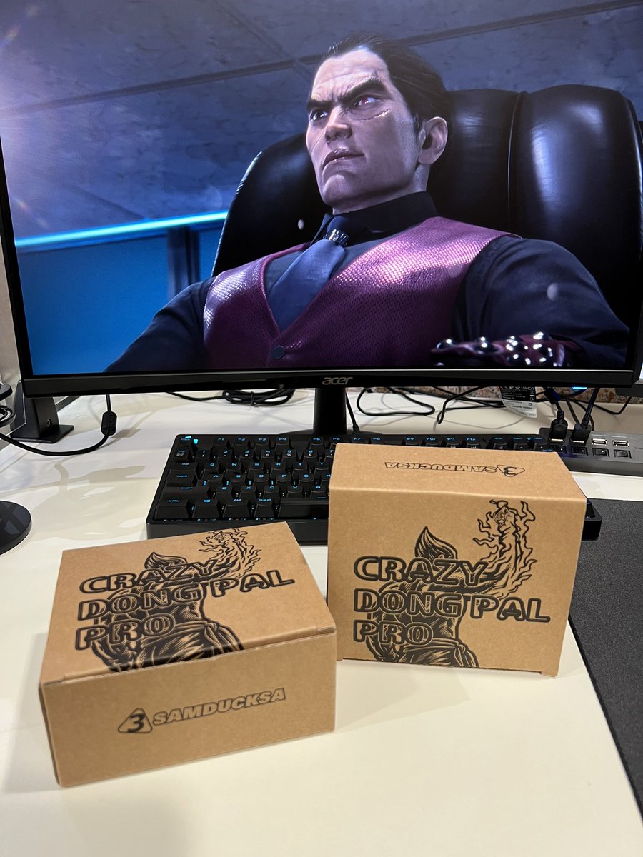 gamecenterb1's tweet photo. 今回韓国のIST MALLで購入した製品
・MakeStick X Prime Cross-up
・MakeStick X Prime Tachyon Knee Edition
・CRAZY DONPAL PRO
今後実際に触って簡単なレビューもやっていきたいと思います。
各製品は当店で試遊できますので、興味のある方はぜひお越しください。
#TEKKEN8 #istmall #samducksa https://t.co/fRB7pkLJhO