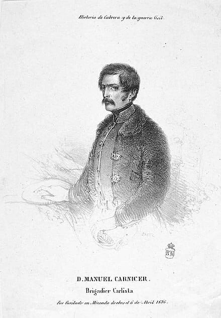Agencia_FARO's tweet photo. #Efemérides #carlistas: Día 6 de abril.
1835. Manuel Carnicer, Comandante General del Maestrazgo, reconocido y preso al pasar el puente de Miranda de Ebro, es fusilado por los liberales.
1917. Nace en Madrid Francisco Elías de Tejada y Spínola.
https://t.co/fhpA2s8i19 https://t.co/YlQz5N2VtY