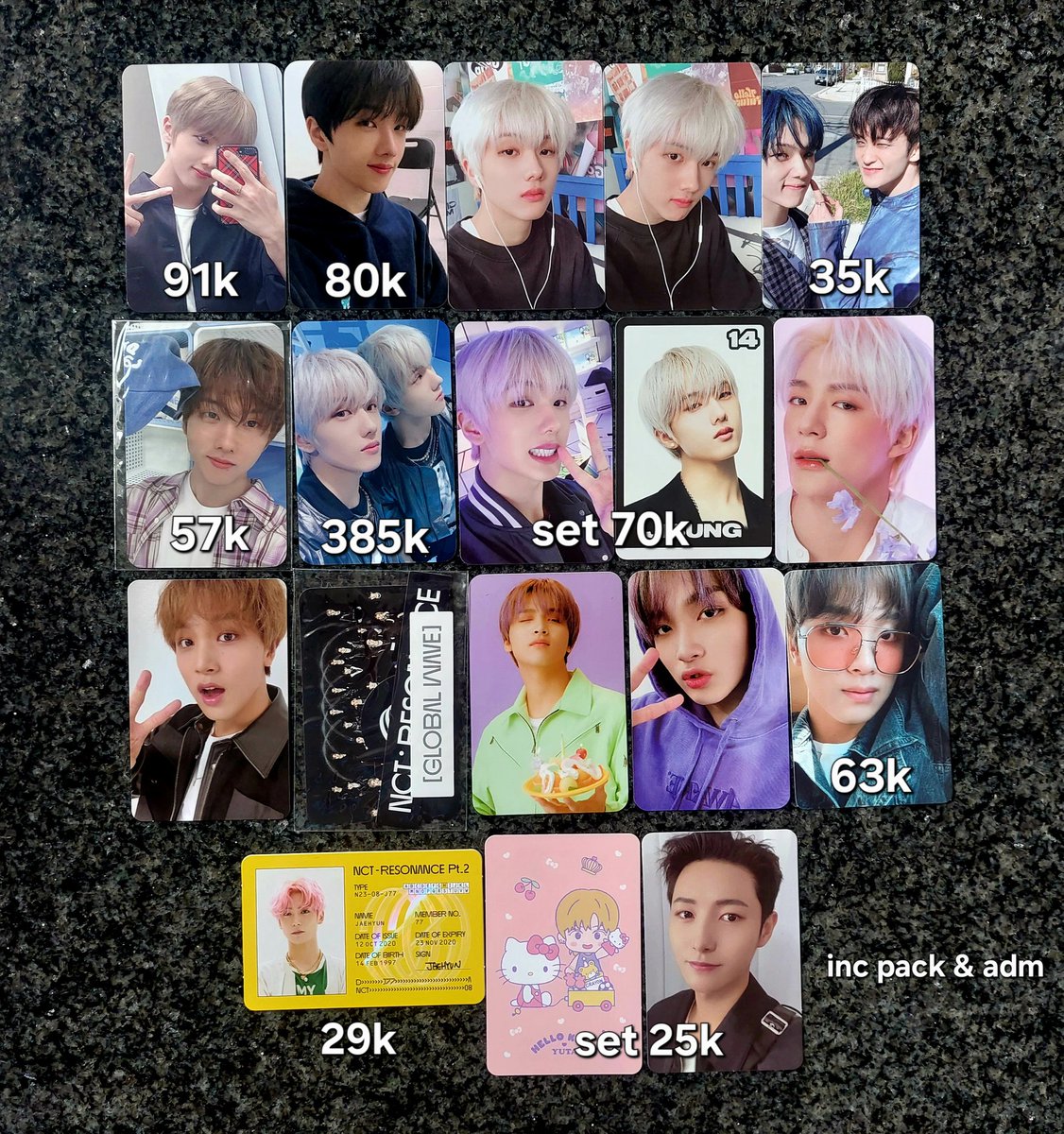 wts/want to sell lfb
• mostly jisung &amp; haechan

📍dom depok 
📦 inc pack &amp; adm 
🍊 freeong, keep event 
📩 dm for condi &amp; details 

t. photocard pc nct dream jisung haechan renjun jaehyun mumo beatbox digipack mirror md laundry cap fcmm christmas tc glitch mode id card resonance