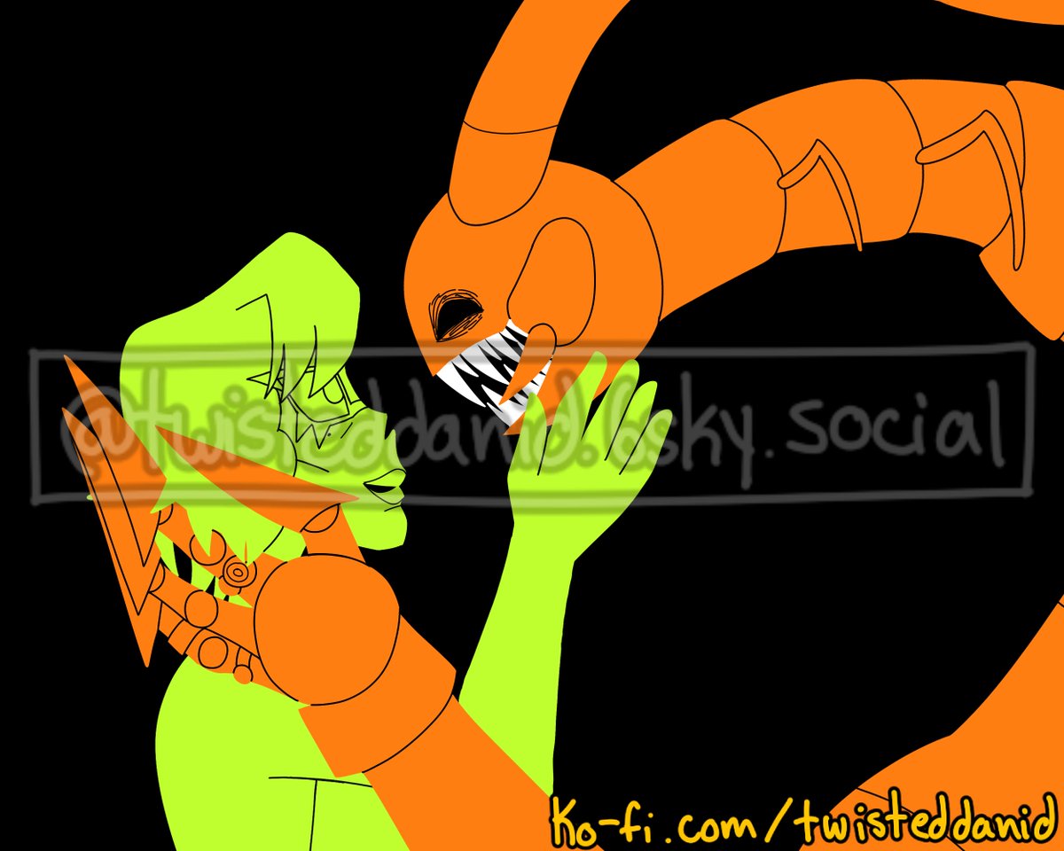 TwistedDaniD's tweet photo. The good news is: I can finally opt out of Grok! Huzzah!
The bad news is: I'm still gonna watermark it, it's just gonna be a little less obnoxious lol.
Anyways !!!WARNING: Cartoon blood!!!
Drown Me! Featuring my oc Dr. Harvestman and Anastazia's oc Millie. https://t.co/vDdbfnWCKe