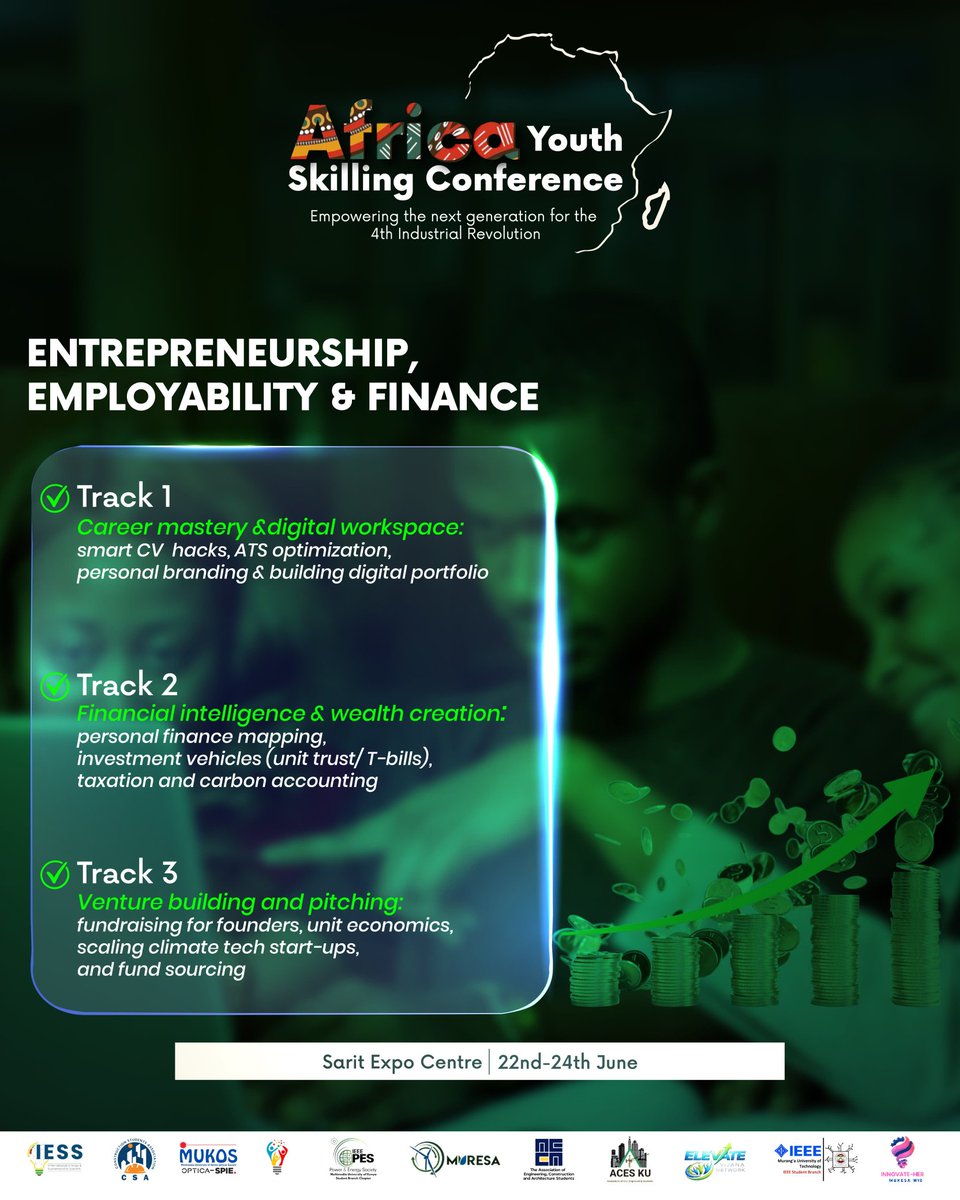 Enough talking. Time to EXECUTE. 🚀

Entrepreneurship, Employability &amp; Finance Track will show you how to:
✔️ Get hired
✔️ Build wealth
✔️ Launch &amp; scale ideas

No fluff. Just results.

📍 Sarit Expo Centre
📅 June 22–24

Register today : luma.com/q6p1su36