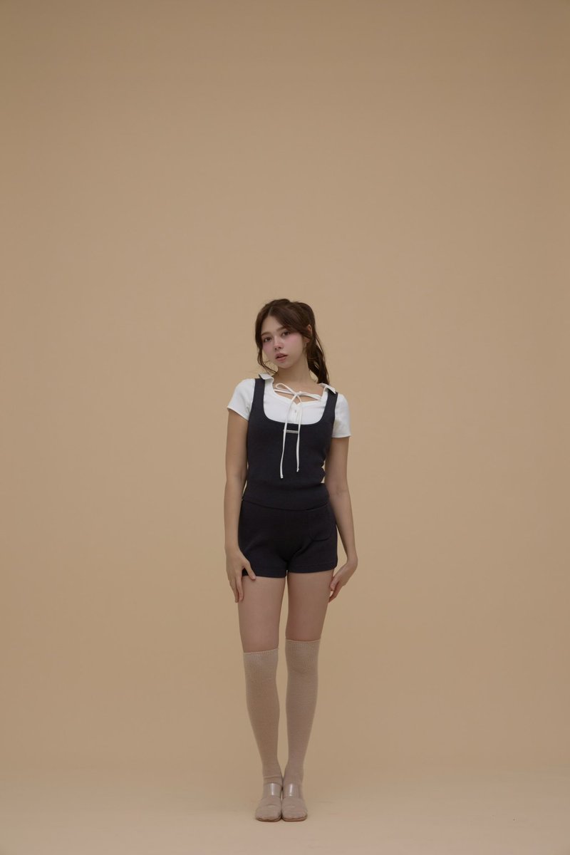 Carlie logo set up color gray/black ¥18,700-tax in 厚みのある