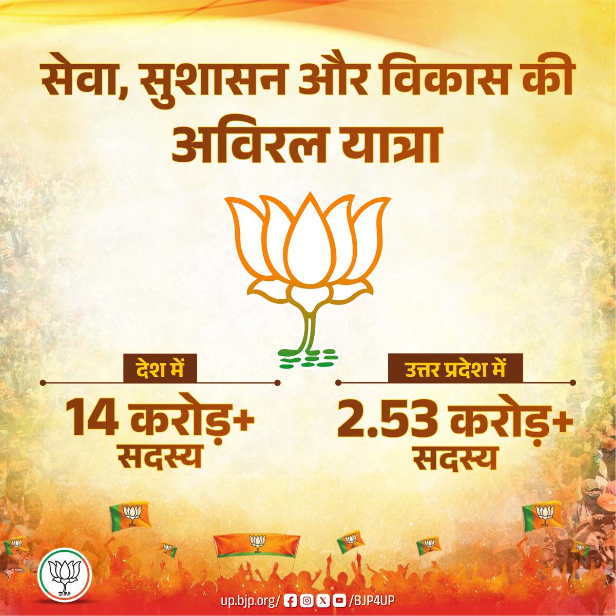 BJP4UP's tweet photo. भारतीय जनता पार्टी के स्थापना दिवस से लेकर अब तक पार्टी ने राष्ट्रवादी विचारधारा, संगठन और सेवा के आधार पर निरंतर विस्तार किया है। 

राष्ट्रवाद, सुशासन और जनसेवा के सिद्धांतों से प्रेरित होकर करोड़ों लोग भाजपा से जुड़े हैं। यही कारण है कि एक छोटे संगठन के रूप में शुरू हुई भाजपा आज दुनिया की सबसे बड़ी राजनीतिक पार्टी के रूप में स्थापित होकर राष्ट्र निर्माण में महत्वपूर्ण भूमिका निभा रही है।

#47YearsOfNationFirst