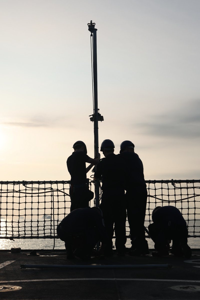 HMS_Spey's tweet photo. We have been busy training over the last few weeks: fire fighting and damage control, gunnery and seamanship skills were all put to the test! We are now ready to welcome @FOST  onboard for assurance and training as the final stage of our return to operations  #royalnavy https://t.co/PX9sDQ9N6f