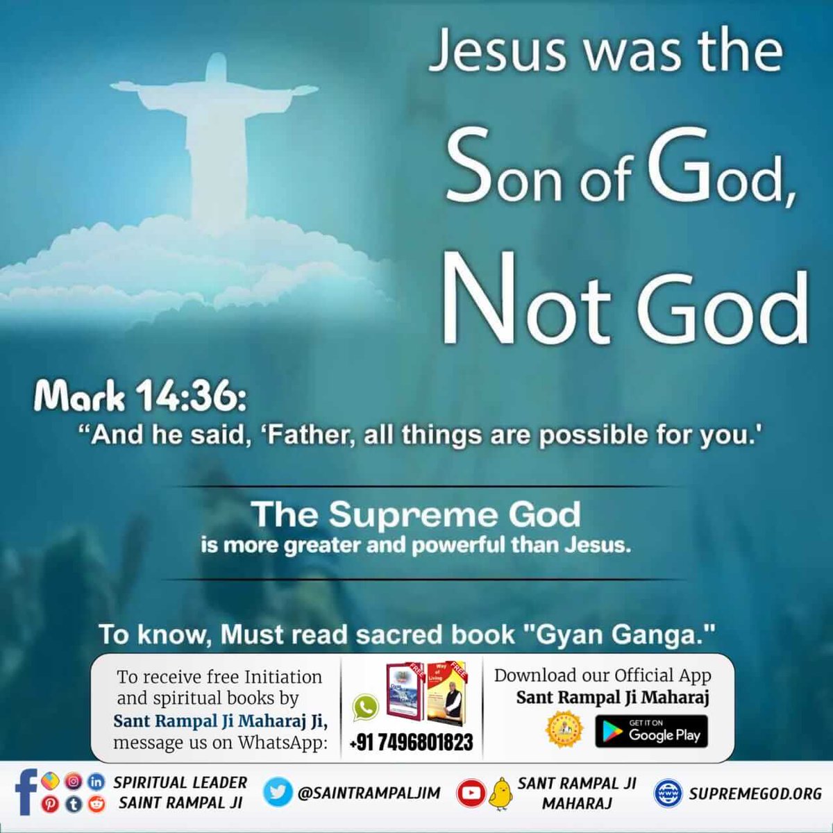 Protection is possible only through devotion to God Kabir. Jesus was handed over to his opponents by his disciple for just 30 rupees.
#christianliving #peace #praise #blessed #dailyprayer #faith
#TrueGuru
#TatvdarshiSant