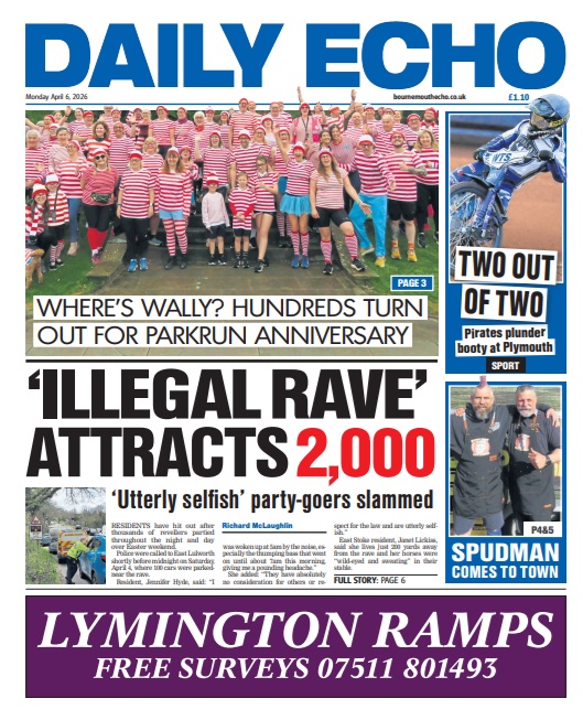 Bournemouthecho's tweet image. Morning everyone. We hope you had a nice weekend. Here's Monday's front page and headlines #Dorset #LocalNews