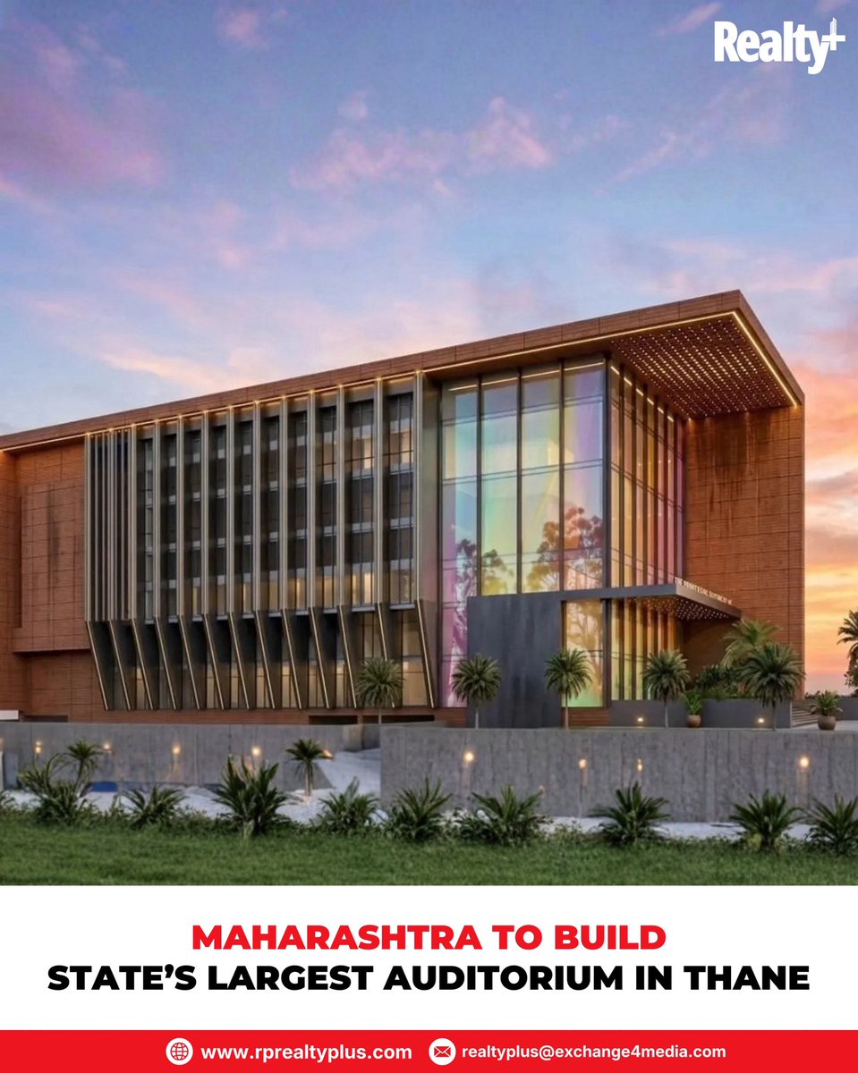 RPRealtyPlus's tweet image. Thane to get Maharashtra’s largest auditorium!

A ₹138 Cr, 2,500-seat cultural landmark in Ghodbunder–Waghbil will redefine events, community spaces, and large-scale performances.

🔗 rprealtyplus.com/article/mahara…

#realtyplus #markettrends #topnews #maharashtra
