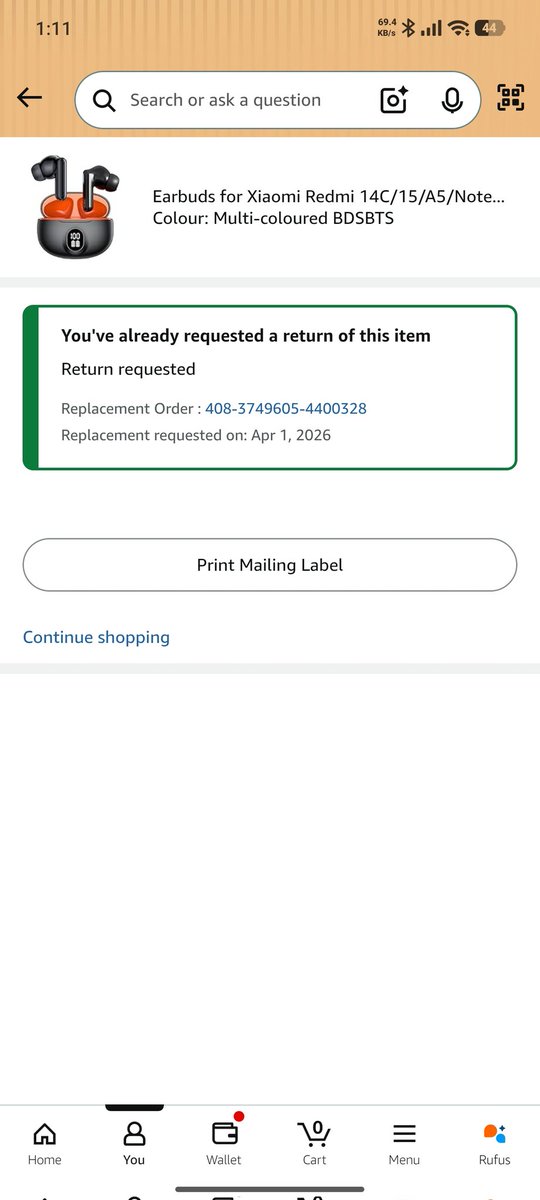 CommonMan150168's tweet photo. @amazonIN 

Hi please call and give update on the approx delivery date of this product. 
This is replacement order for the original/primary order material. 
Wrong n totally different product was delivered and that wrong product was picked for return. https://t.co/K1pBz2JnCw